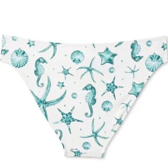 New With Tags Agua Bendita x Target Seahorse Print Bikini Bottom - Picture 4 of 4